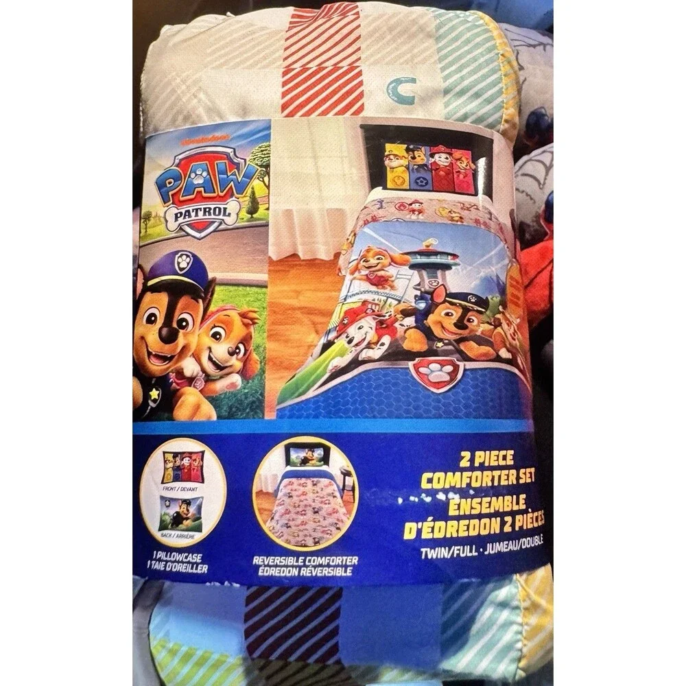 Paw Patrol Barking Buds Twin Full Comforter Pillowcase Set